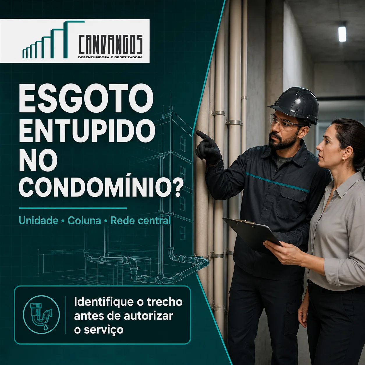 Esgoto entupido no condomínio: o problema está na unidade, na coluna ou na rede central?